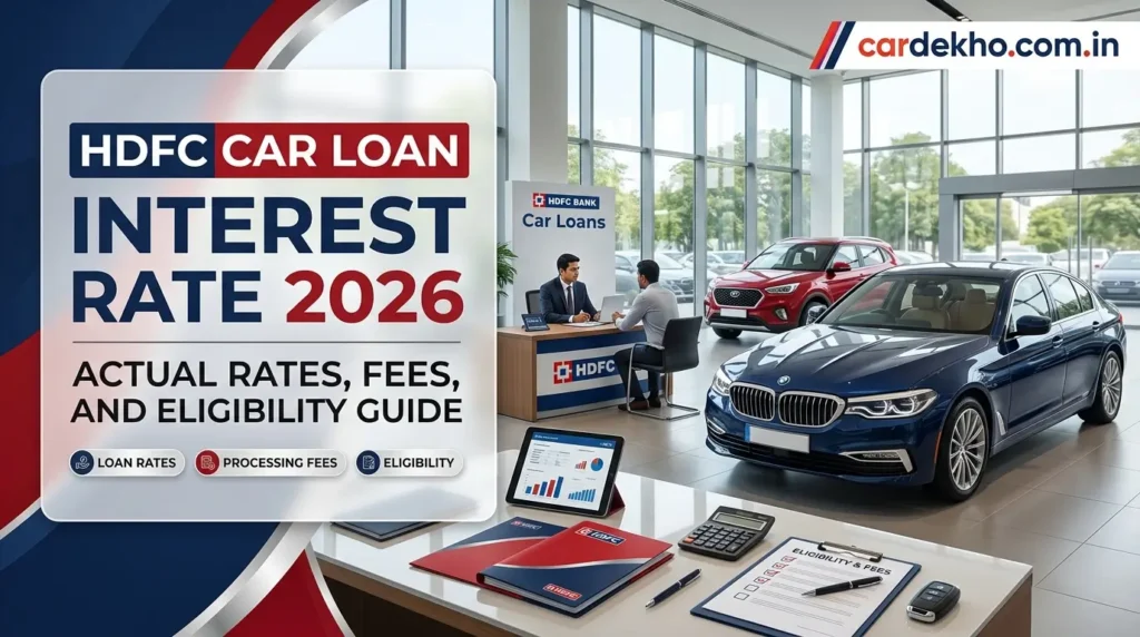 HDFC Car Loan Interest Rate 2026: Actual Rates, Fees, and Eligibility Guide